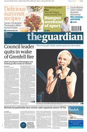 The Guardian (UK) Newspaper Front Page for 1 July 2017