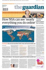 The Guardian (UK) Newspaper Front Page for 1 August 2013