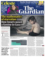 The Guardian front page for 1 August 2025