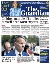 The Guardian (UK) Newspaper Front Page for 1 September 2022