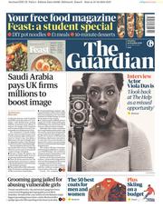 The Guardian (UK) Newspaper Front Page for 20 October 2018