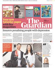 The Guardian (UK) Newspaper Front Page for 20 January 2018