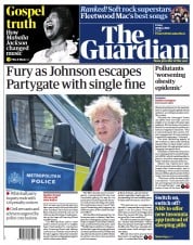 The Guardian front page for 20 May 2022