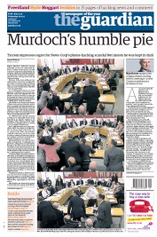 The Guardian (UK) Newspaper Front Page for 20 July 2011