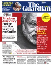 The Guardian (UK) Newspaper Front Page for 20 July 2021