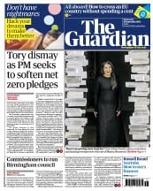 The Guardian front page for 20 September 2023
