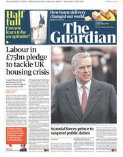 The Guardian (UK) Newspaper Front Page for 21 November 2019