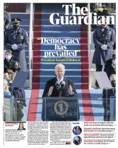 The Guardian (UK) Newspaper Front Page for 21 January 2021