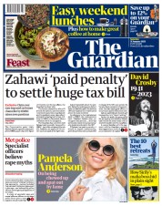 The Guardian (UK) Newspaper Front Page for 21 January 2023