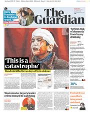 The Guardian (UK) Newspaper Front Page for 21 February 2018