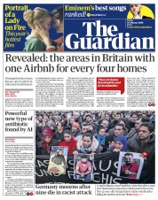 The Guardian (UK) Newspaper Front Page for 21 February 2020