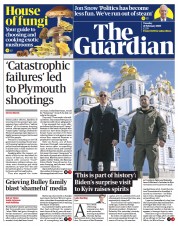 The Guardian (UK) Newspaper Front Page for 21 February 2023