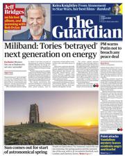 The Guardian front page for 21 March 2025