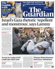 The Guardian front page for 21 May 2025