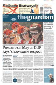 The Guardian (UK) Newspaper Front Page for 21 June 2017