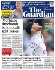 The Guardian (UK) Newspaper Front Page for 21 June 2023