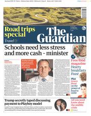 The Guardian (UK) Newspaper Front Page for 21 July 2018