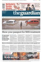 The Guardian (UK) Newspaper Front Page for 22 November 2016