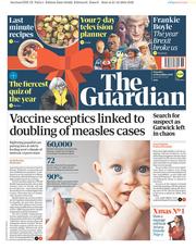 The Guardian (UK) Newspaper Front Page for 22 December 2018