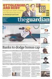 The Guardian Newspaper Front Page (UK) for 22 February 2014