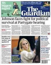 The Guardian front page for 22 March 2023