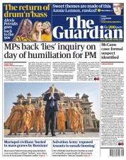 The Guardian (UK) Newspaper Front Page for 22 April 2022