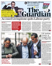 The Guardian (UK) Newspaper Front Page for 22 May 2018