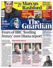 The Guardian (UK) Newspaper Front Page for 22 May 2021
