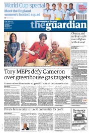The Guardian (UK) Newspaper Front Page for 22 June 2011
