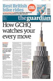 The Guardian (UK) Newspaper Front Page for 22 June 2013
