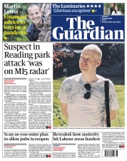 The Guardian (UK) Newspaper Front Page for 22 June 2020