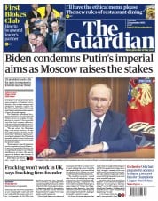 The Guardian front page for 22 September 2022