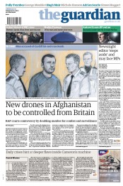 The Guardian Newspaper Front Page (UK) for 23 October 2012