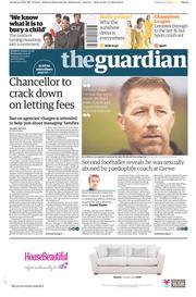 The Guardian (UK) Newspaper Front Page for 23 November 2016