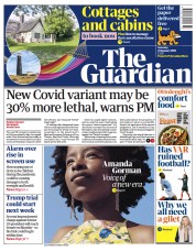 The Guardian (UK) Newspaper Front Page for 23 January 2021