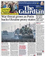 The Guardian (UK) Newspaper Front Page for 23 February 2022