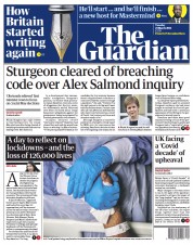 The Guardian (UK) Newspaper Front Page for 23 March 2021