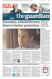The Guardian (UK) Newspaper Front Page for 23 May 2016