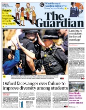 The Guardian (UK) Newspaper Front Page for 23 May 2018