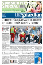 The Guardian (UK) Newspaper Front Page for 23 July 2011