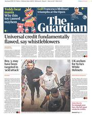 The Guardian (UK) Newspaper Front Page for 23 July 2018