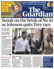 The Guardian (UK) Newspaper Front Page for 24 October 2022