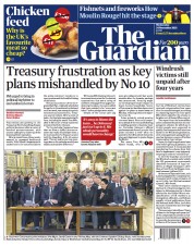 The Guardian (UK) Newspaper Front Page for 24 November 2021