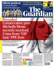 The Guardian front page for 24 November 2022