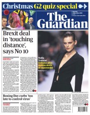 The Guardian (UK) Newspaper Front Page for 24 December 2020