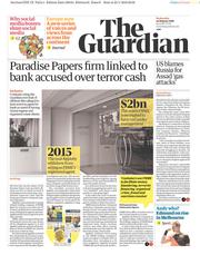 The Guardian (UK) Newspaper Front Page for 24 January 2018