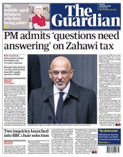 The Guardian (UK) Newspaper Front Page for 24 January 2023