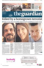 The Guardian (UK) Newspaper Front Page for 24 March 2017