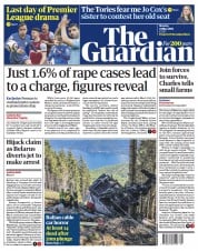 The Guardian (UK) Newspaper Front Page for 24 May 2021