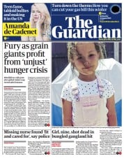 The Guardian (UK) Newspaper Front Page for 24 August 2022
